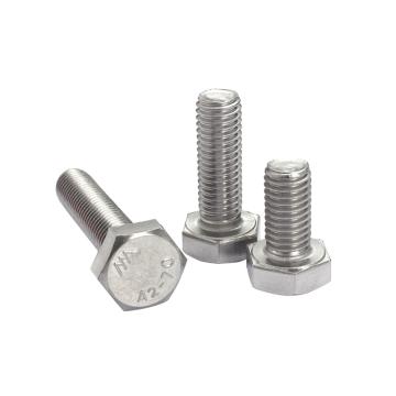 奧峰 DIN933全牙外六角螺栓，M6-1.0X16，不銹鋼304，強度A2-70